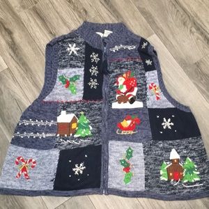 Vintage Ugly Christmas Sweater vest